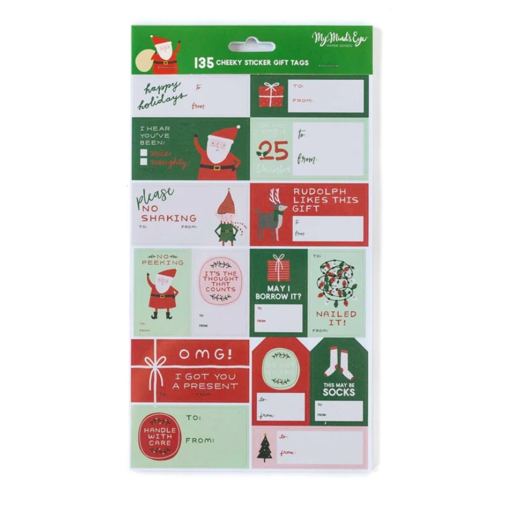 My Mind’s Eye 135 Christmas Sticker Gift Labels NWT